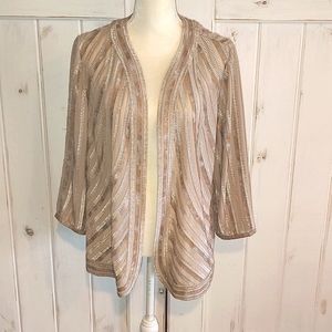 Pretty Metallic Open Jacket